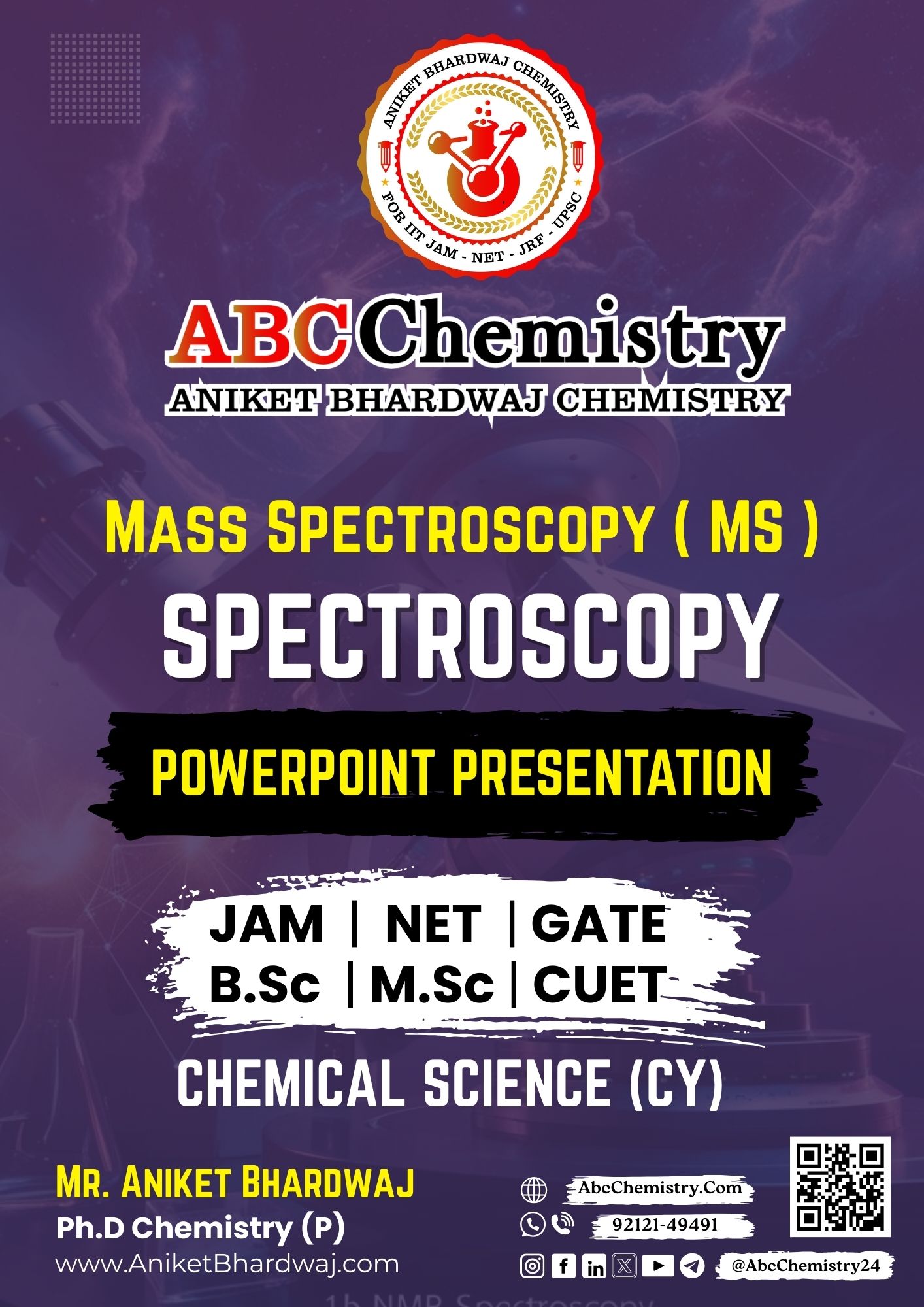 Mass Spectroscopy ( MS ) Study Material Mass Spectroscopy ( MS ) Study Material