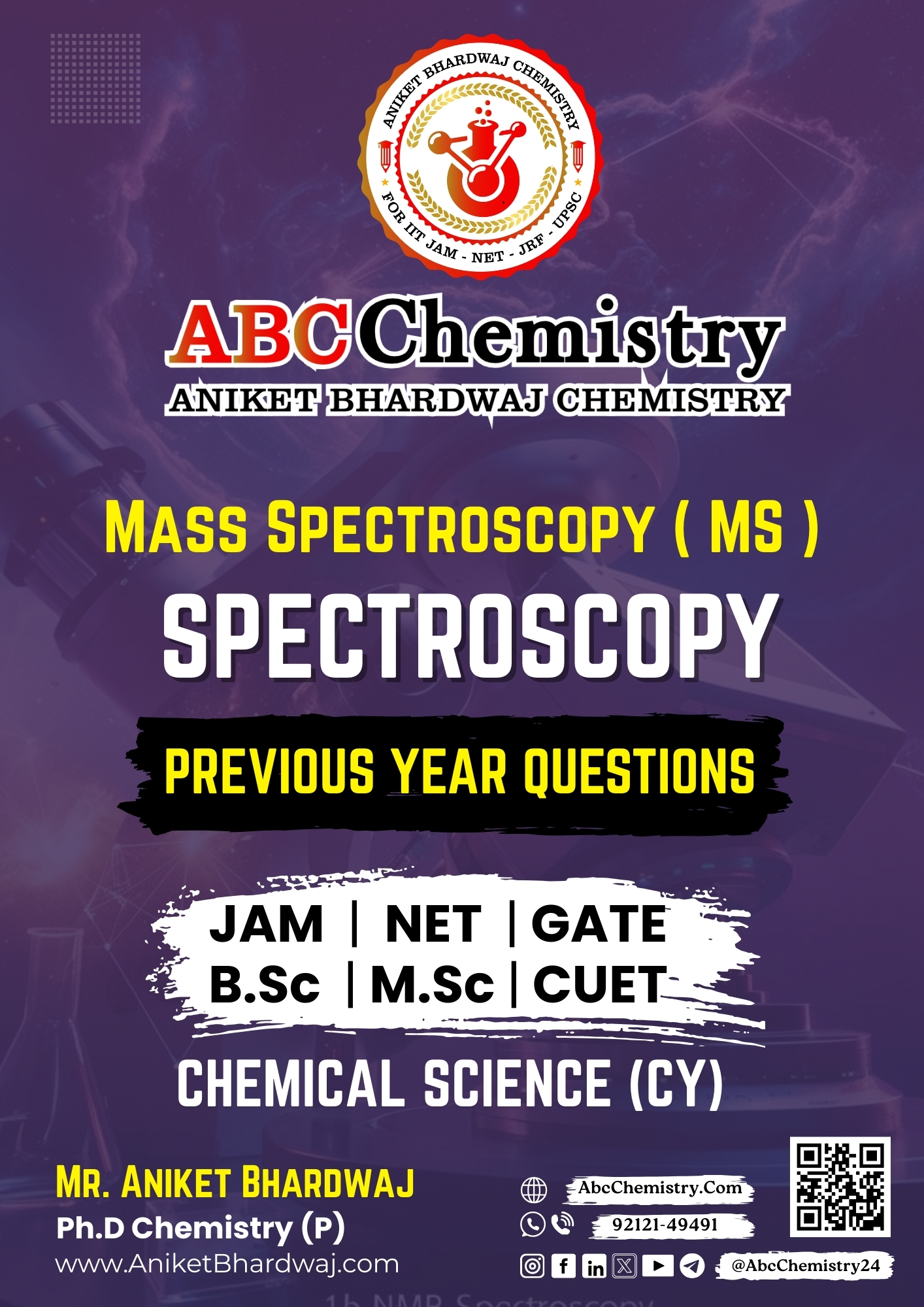 Mass Spectroscopy ( MS ) Study Material Mass Spectroscopy ( MS ) Study Material