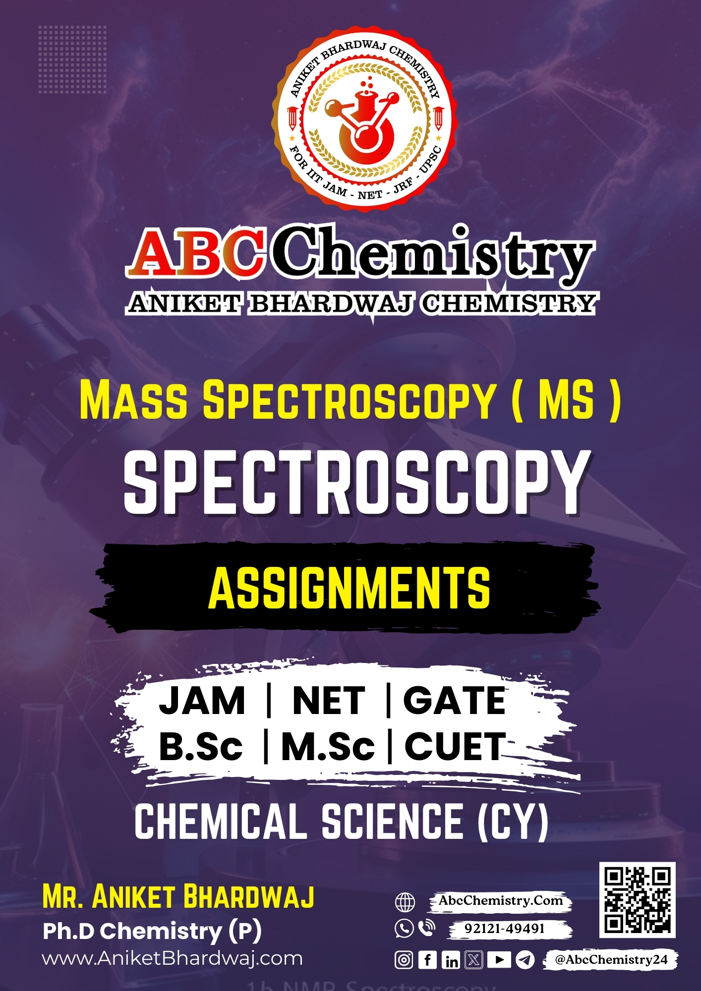 Mass Spectroscopy ( MS ) Study Material Mass Spectroscopy ( MS ) Study Material