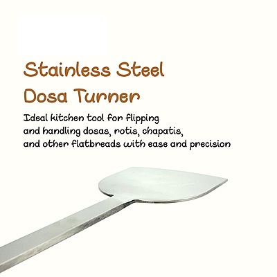 Onions Stainless Steel Dosa Turner, Kitchen Spatula for Roti and Chapati-