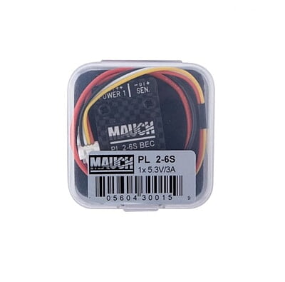 Mauch 015:  PL 2-6S BEC / 1x 5.3V-3A / With CFK Enclosue