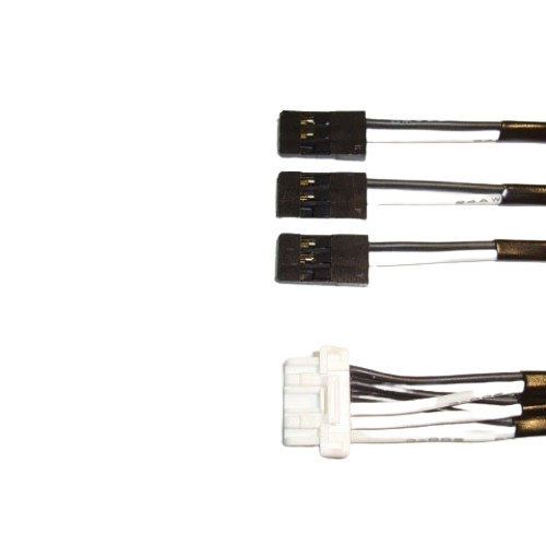 Mauch – Output Cable – 063 (12.0V / 1x C-M-6P + 3x JR / 200mm)