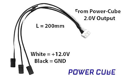 Mauch – Output Cable – 063 (12.0V / 1x C-M-6P + 3x JR / 200mm) Mauch – Output Cable – 063 (12.0V / 1x C-M-6P + 3x JR / 200mm)