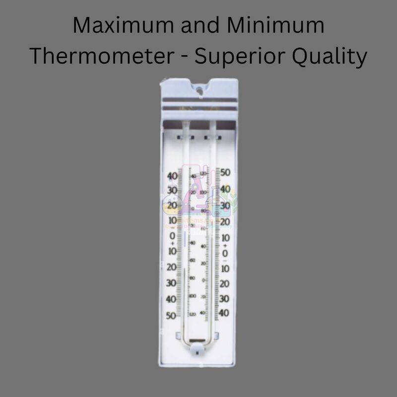 Maximum and Minimum Thermometer - Superior Quality