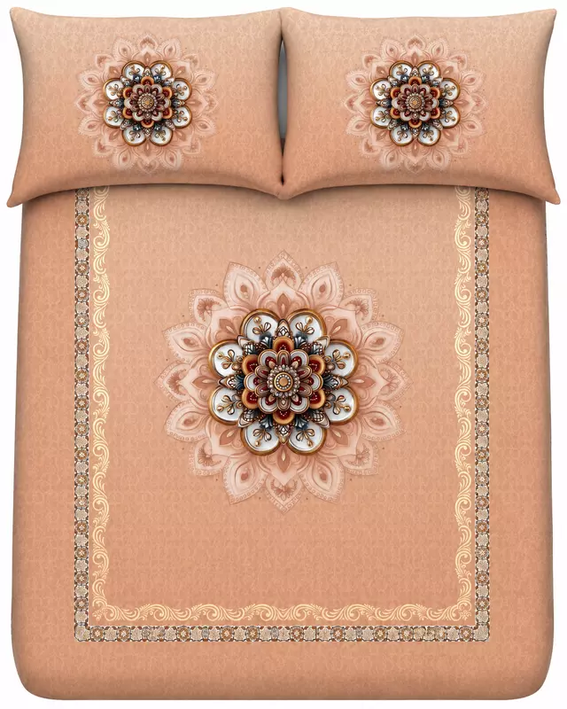 7D Digital Print Bedsheet Soft, Stylish & Premium Quality Bed Sheet King-225 x 250 CM)