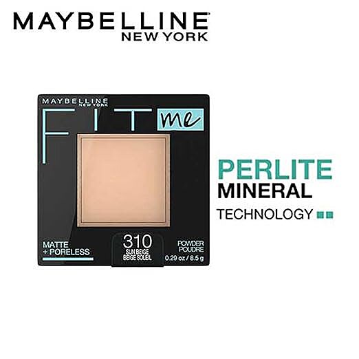 Maybelline New York Fit Me Matte Poreless Pressed Face Powder poreless Sun Beige 310 | 8.5gm