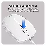 Portronics Toad 102 Wired Optical Mouse features a 1200 DPI sensor for precise tracking and a 1.5m cable for easy connectivity. Sleek white design, perfect for home or office use.