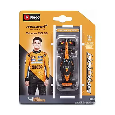 McLaren MCL39 No.4 Lando Norris | F1 | 1:64 | Bburago 