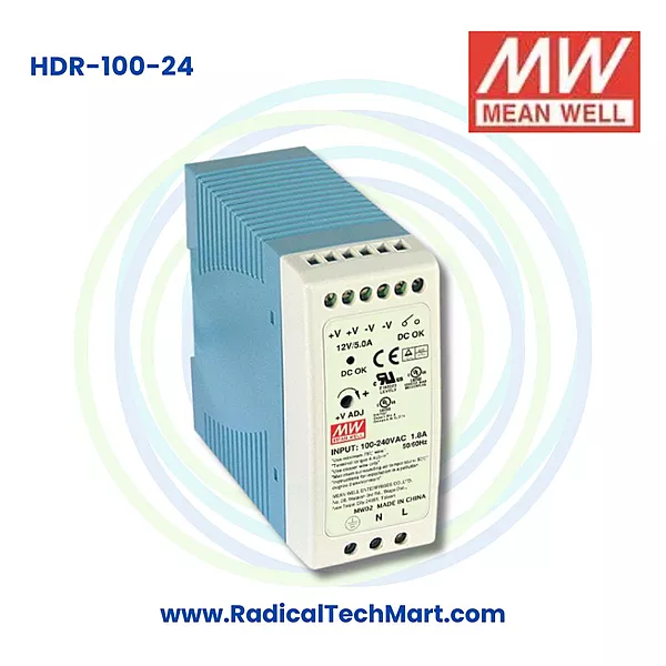 Mean Well MDR-60-24 24V 2.5A 60W DIN Rail Power Supply