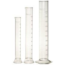 Measuring Cylinder Graduated, Hexagonal Base with Spout, Borosilicate Glass 3.3