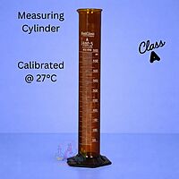 Measuring Cylinders - AMBER with spout
