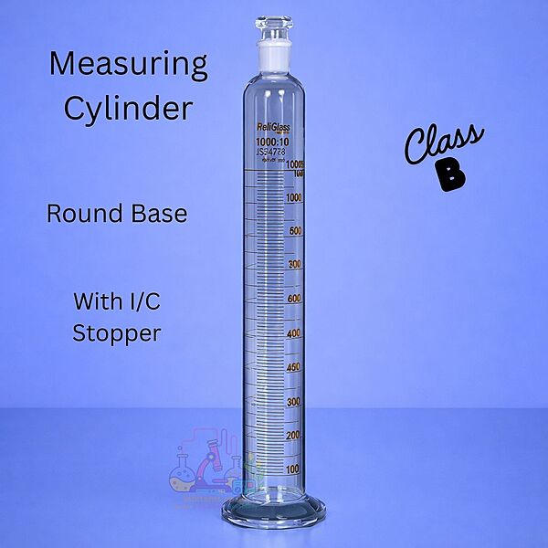 Measuring Cylinders - Round Base - I/C stopper