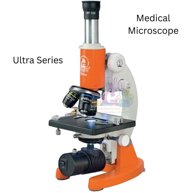 Medical Microscope BM-5 Ultra | Battery Operated Oil Immersion Student ...