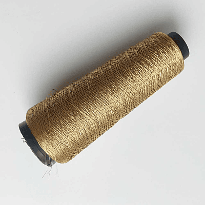 Zari Thread Dull Gold 6 Strand Zari Thread Dull Gold 6 Strand