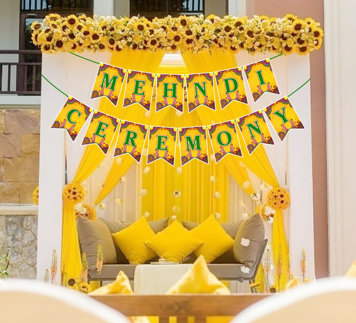 Mehendi Ceremony Banner | Pack of 1 Set