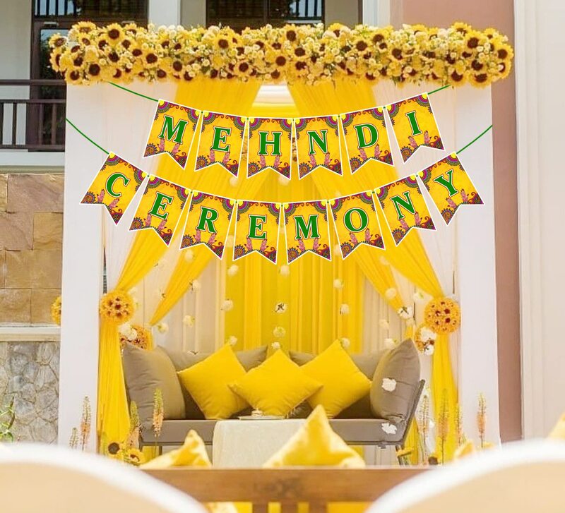 Mehendi Ceremony Banner | Pack of 1 Set