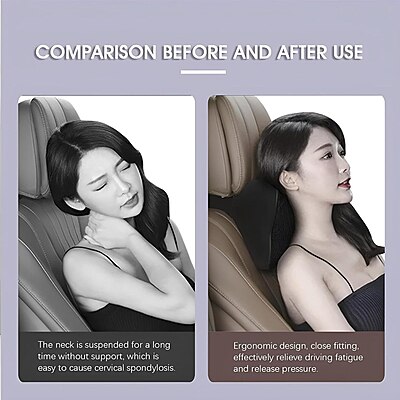 Ultimate Car Seat Headrest Neck Rest Cushion Pillow Pack of 1 (Colour:Black) Ultimate Car Seat Headrest Neck Rest Cushion Pillow Pack of 1 (Colour:Black)