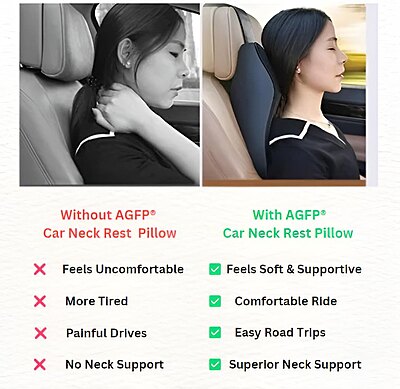 Ultimate Car Seat Headrest Neck Rest Cushion Pillow Pack of 1 (Colour:Black) Ultimate Car Seat Headrest Neck Rest Cushion Pillow Pack of 1 (Colour:Black)