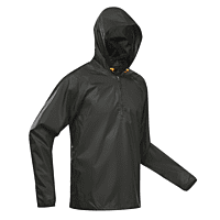 Men Waterproof Half Zip Rain Jacket