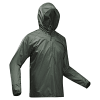 Men Waterproof Half Zip Rain Jacket