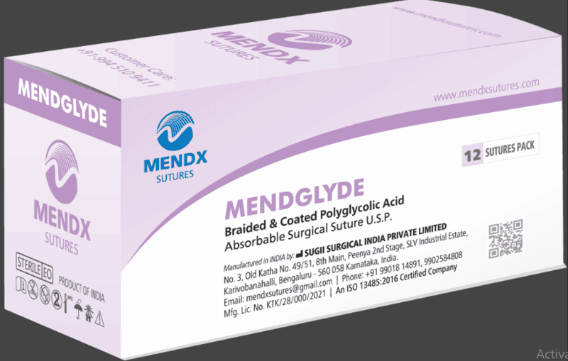 MENDGLYDE-Braided & Coated Polyglycolic Acid