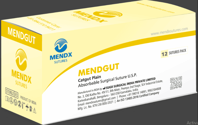 MENDX-MENDGUT-Catgut Plain Sutures