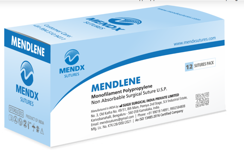 MENDLENE-Monofilament Polypropylene Sutures