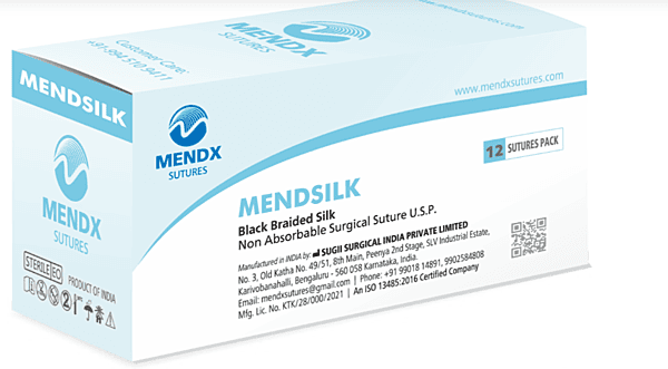 MENDSILK-Black Braided Silk Sutures