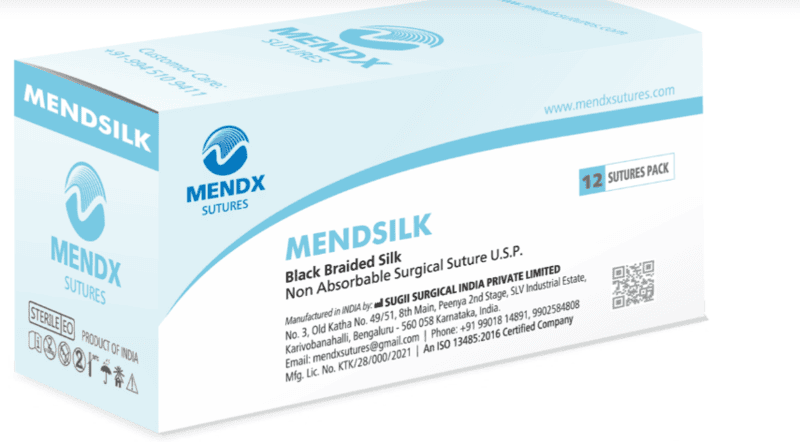 MENDSILK-Black Braided Silk Sutures