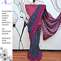 IKKAT MERCERISED COTTON SAREE BGHSDIC23308 IKKAT MERCERISED COTTON SAREE BGHSDIC23308