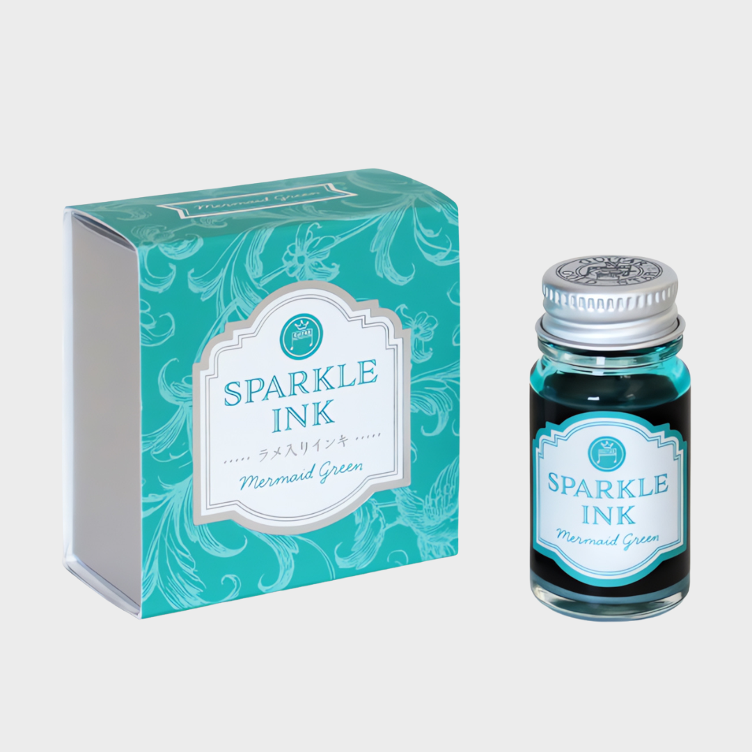 Teranishi Chemical | Ink | 12ml | Sparkle | Guitar | For Fountain Pen | Mermaid Green