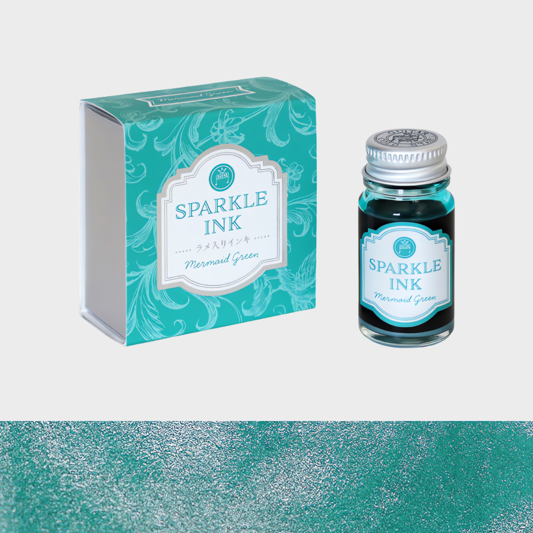 Teranishi Chemical | Ink | 12ml | Sparkle | Guitar | For Fountain Pen | Mermaid Green