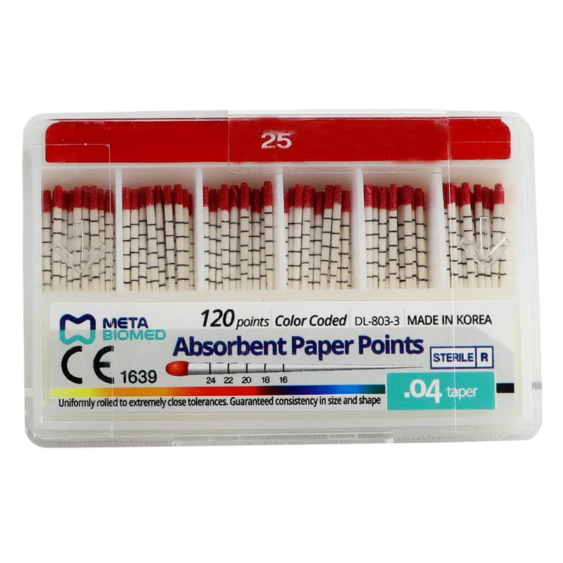 Meta Absorbent Paper Points – 4% Taper