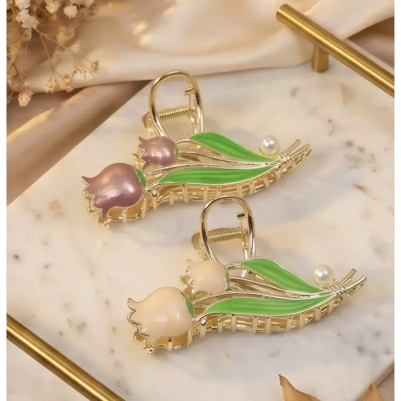 Tulip Metal Hair Claw Clip