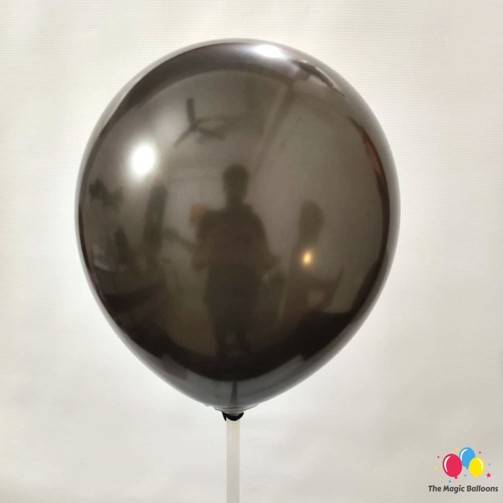 The Magic Balloons Store- Plain Black and White Metallic/Latex Balloons- Birthday/Wedding /Anniversary/Baby shower/Kids Party Decoration Balloons Pack of 30pcs – 181503
