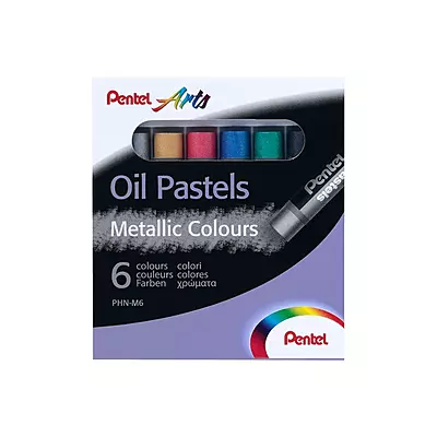 PENTEL OIL PASTEL METALIC 6 CLR PHN M6