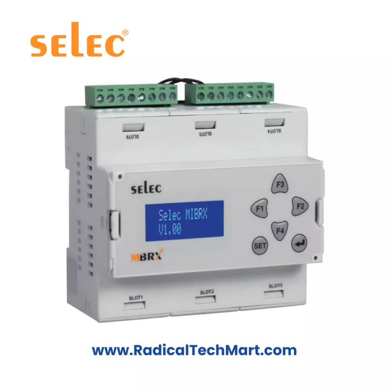 Selec MiBRX 6M Modular PLC – 6 Slot Modular PLC with Display Options