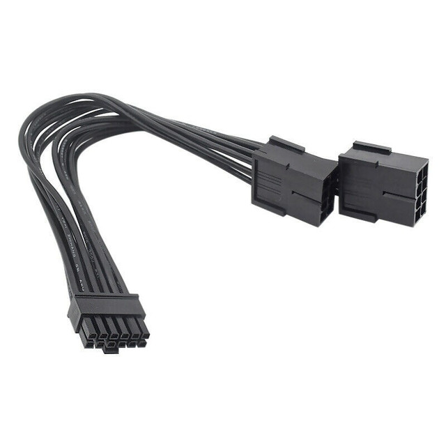 Micro Fit (3.0mm) 12 Pin GPU to Dual PCIe 8 Pin Power Cable (15cm) Micro Fit (3.0mm) 12 Pin GPU to Dual PCIe 8 Pin Power Cable (15cm)
