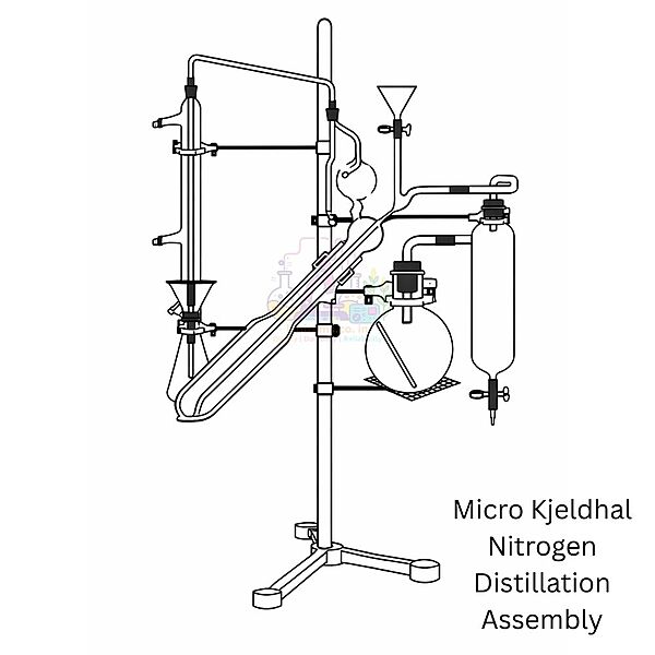 Micro Kjeldhal Nitrogen Distillation Assembly