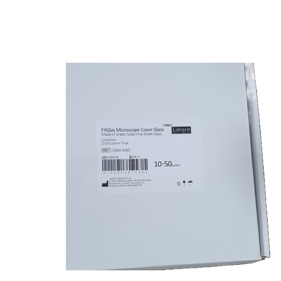 Microscope Cover Glass 22x50mm Labtech Brand 50/pkt