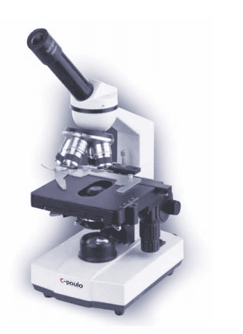 BIOLOGICAL MICROSCOPE-MONOCULAR INCLINED WITH LED & BATTERY BACK UP(Imported)