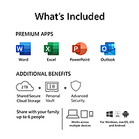 Microsoft 365 Family – 6 Users | 2 TB Shared Secure Cloud Storage | 12-Month Subscription (Email Delivery in 1 hour)