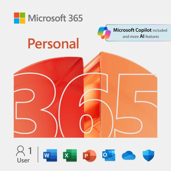 Microsoft 365 Personal – 1 User, 1TB Cloud – 12-Month Email Delivery Subscription m