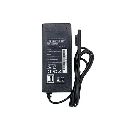 Microsoft Laptop Charger/Adapter 60W 15V/4A (Pin type Surface Connector) -Compatible