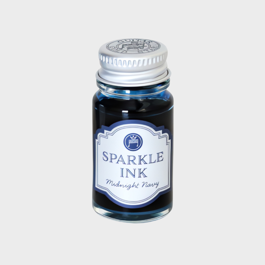 Teranishi Chemical | Ink | 12ml | Sparkle | Guitar | For Glass Pen,Dip Pen,Brush | Midnight Navy