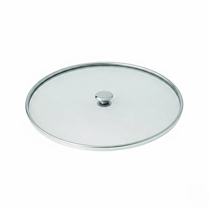 Onions Stainless Steel Splatter Screen for Frying Pan – Fine Mesh Grease Splatter Guard Lid