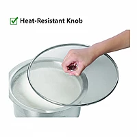 Onions Stainless Steel Splatter Screen for Frying Pan – Fine Mesh Grease Splatter Guard Lid