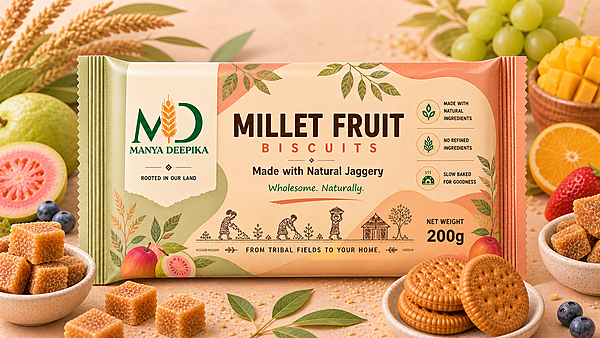 Millet Fruit Biscuits - 200g