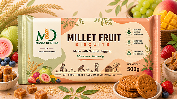Millet Fruit Biscuits - 500g