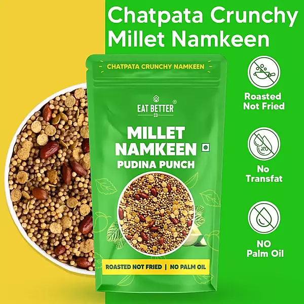 Millet Namkeen – Pudina Punch 100 gms - Eat Better